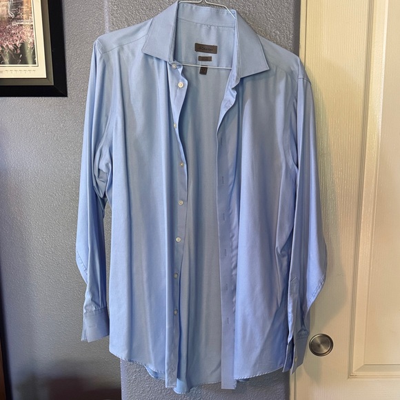 Calvin Klein Light Blue Men's Dress Shirt - Picture 1 of 5